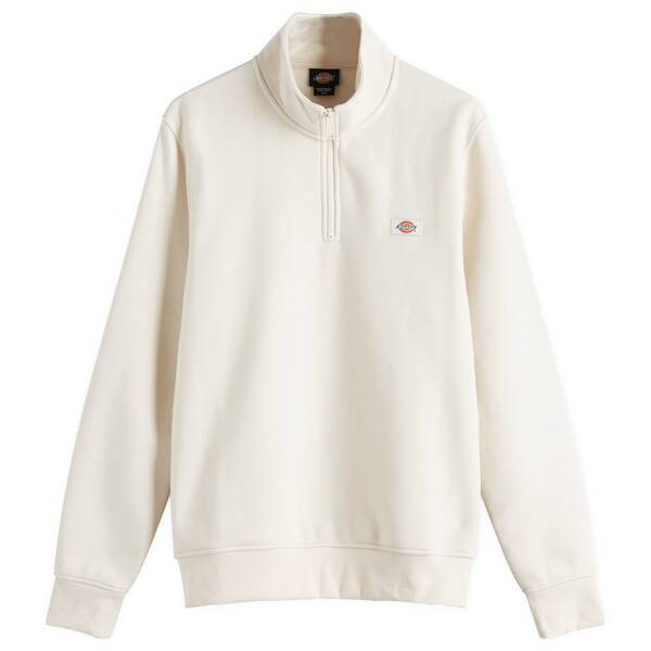 ̵ ǥå   ȥåץ Dickies Oakport Quarter Zip Swearshirt Whit...