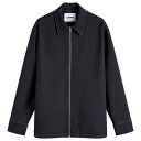 【送料無料】 ジル・サンダー メンズ シャツ トップス Jil Sander Contrast Stitch Zip Through Shirt Midnigh...