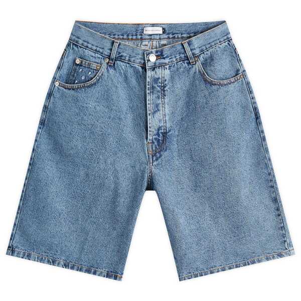 【送料無料】 ポップトレーディングカンパニー メンズ ハーフパンツ・ショーツ ボトムス Pop Trading Company DRS Denim Shorts Stone Washed