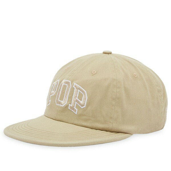 【送料無料】 ポップトレーディングカンパニー メンズ 帽子 アクセサリー Pop Trading Company Arch Logo Flexfoam 6 Panel Cap White Pepper
