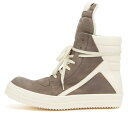 【送料無料】 リックオウエンス メンズ スニーカー シューズ Rick Owens Leather and Nubuck Geobasket Sneakers ...