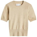 【送料無料】 マルタンマルジェラ レディース ニット・セーター アウター Maison Margiela Shrunken Knit Top Walnut