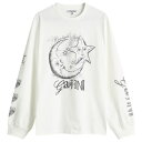 【送料無料】 ガニー レディース Tシャツ トップス GANNI Future Heavy Long Sleeve T-Shirt Egret