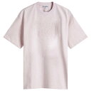 【送料無料】 ガニー レディース Tシャツ トップス GANNI Heart Drop Shoulder T-Shirt Chalk Pink