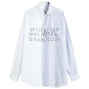 【送料無料】 マルタンマルジェラ メンズ シャツ トップス MM6 Maison Margiela Numbers Print Long Sleeve Shir...