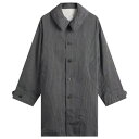 【送料無料】 ビズビム メンズ ジャケット・ブルゾン アウター Visvim Balmat Stripe Parka Navy Stripe