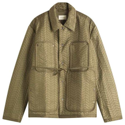 【送料無料】 クレイググリーン メンズ ジャケット・ブルゾン アウター Craig Green Quilted Worker Jacket Green 【送料無料】 クレイググリーン メンズ ジャケット・ブルゾン アウター Craig Green Quilted Worker Jacket Green