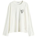 【送料無料】 アクネ ストゥディオズ メンズ Tシャツ トップス Acne Studios Heart Logo T-Shirt Optic White(4)