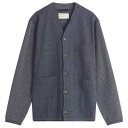 【送料無料】 ユニバーサルワークス メンズ カーディガン アウター Universal Works Jacquard Cardigan Navy