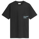 【送料無料】 ユニバーサルワークス メンズ Tシャツ トップス Universal Works Print Pocket T-Shirt Black