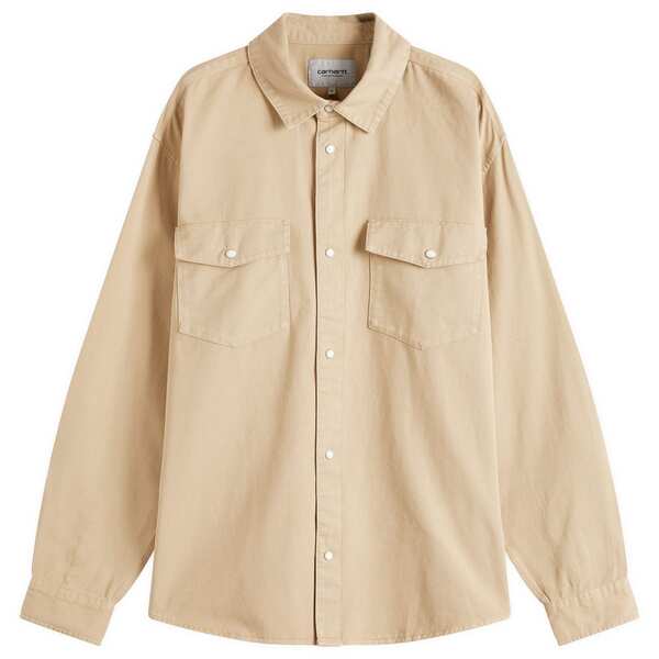 【送料無料】 カーハート メンズ シャツ トップス Carhartt WIP Santa Fe Overshirt Dusty Hamilton Brown