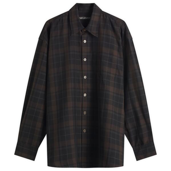 【送料無料】 アワーレガシー メンズ シャツ トップス Our Legacy Borrowed Shirt Black Sheer Shadow Check