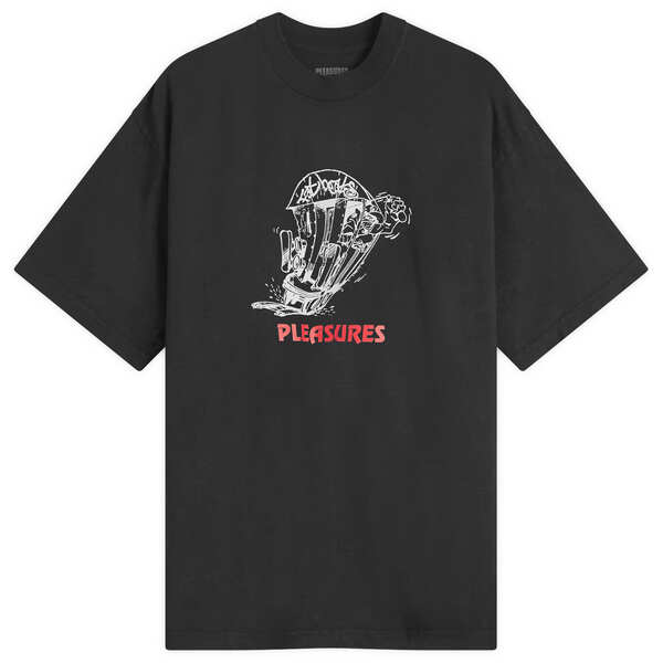 プレジャーズ メンズ トップス Tシャツ Pleasures x Fat Beats 9th Street-Shirt Black ブラック