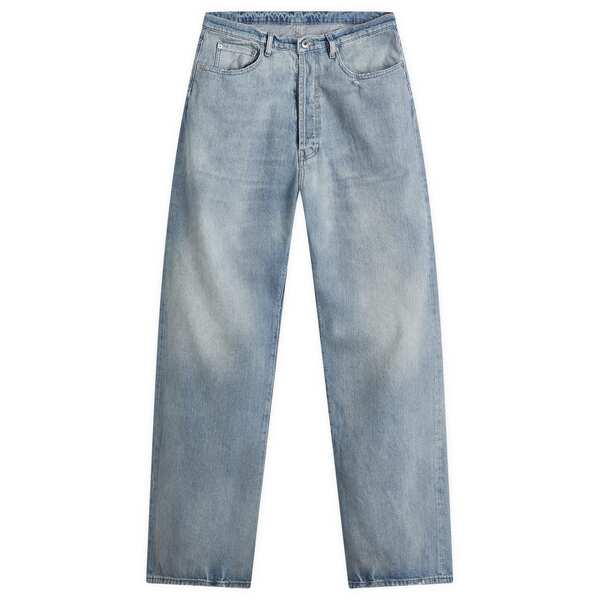 【送料無料】 マルタンマルジェラ メンズ デニムパンツ ボトムス Maison Margiela Wide Leg Distressed Denim Jeans Light Blue