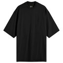 【送料無料】 リックオウエンス レディース Tシャツ トップス Rick Owens Jumbo Short Sleeeve T-Shirt Black