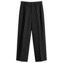 【送料無料】 ビズビム メンズ カジュアルパンツ ボトムス Visvim Russo Relaxed Tailored Trousers Black