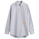 【送料無料】 ストーンアイランド メンズ シャツ トップス Stone Island Marina Striped Oxford Shirt Blue Mari...