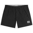 【送料無料】 シーピーカンパニー メンズ ハーフパンツ・ショーツ 水着 C.P. Company Chrome-E Logo Swim Shorts Black