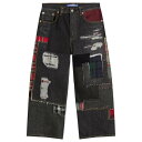 【送料無料】 ジュンヤ ワタナベ メンズ デニムパンツ ボトムス Junya Watanabe MAN Selvedge Patchwork Jeans Blu...