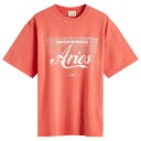 【送料無料】 アリーズ メンズ Tシャツ トップス Aries Sunbleached Cola T-Shirt Red(4)