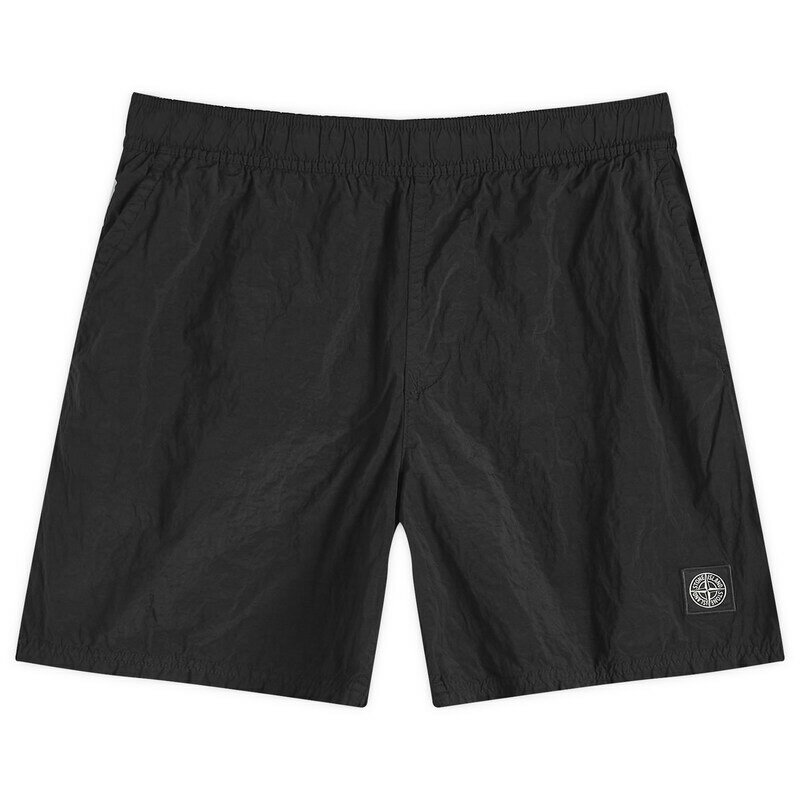 【送料無料】 ストーンアイランド メンズ ハーフパンツ・ショーツ 水着 Stone Island Nylon Metal ECONYL Swim Shorts Black