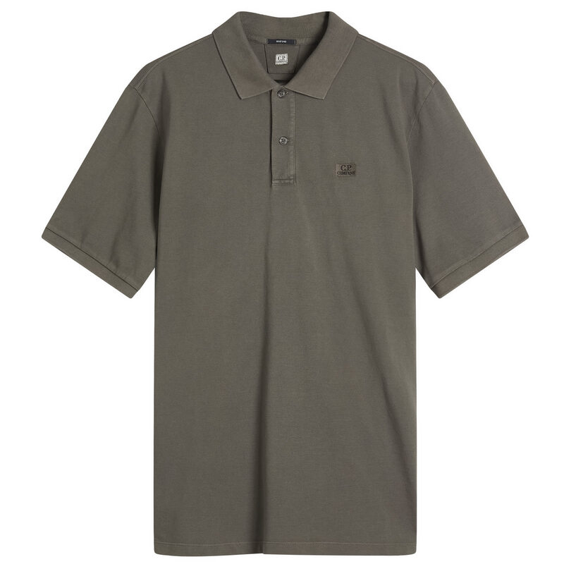 シーピーカンパニー メンズ トップス ポロシャツ ロゴ C.P. Company Resist Dye Logo Polo Smoked Pear..