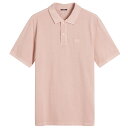 【送料無料】 シーピーカンパニー メンズ ポロシャツ トップス C.P. Company Resist Dye Logo Polo Misty Rose
