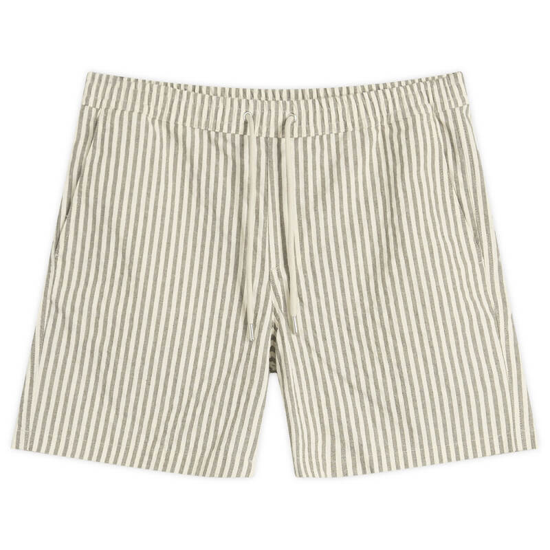NN07 メンズ ボトムス ハーフパンツ・ショーツ ショートパンツ NN07 Gregor Stripe Shorts Green Stripe グリーン