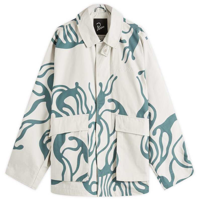 バイ パラ メンズ アウター ジャケット・ブルゾン By Parra Half Blob Hunting Jacket Grey グレー