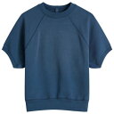 【送料無料】 スキムズ レディース パーカー・スウェット アウター SKIMS Raglan Short Sleeve Sweatshirt Indigo