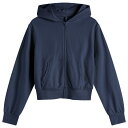 【送料無料】 スキムズ レディース パーカー・スウェット アウター SKIMS Cotton Jersey Zip Up Slim Hoodie Navy
