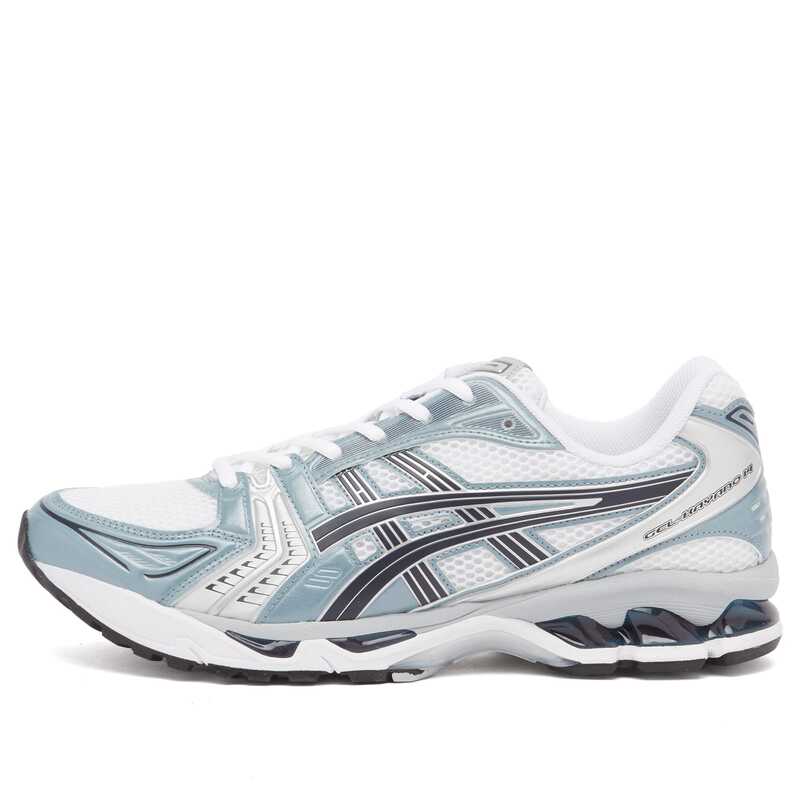 【送料無料】 アシックス メンズ スニーカー シューズ Asics Gel-Kayano 14 White & Fjord Grey