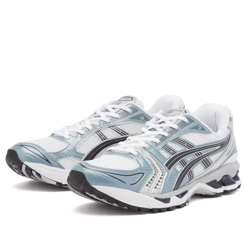 【送料無料】 アシックス メンズ スニーカー シューズ Asics Gel-Kayano 14 White & Fjord Grey