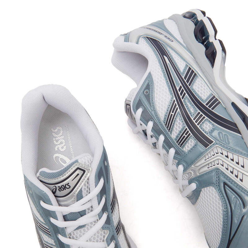 【送料無料】 アシックス メンズ スニーカー シューズ Asics Gel-Kayano 14 White & Fjord Grey