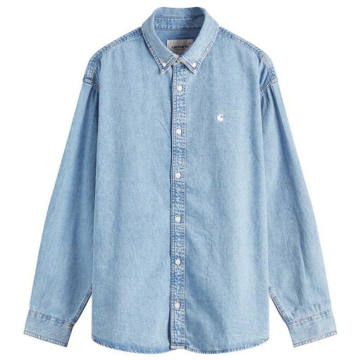 【送料無料】 カーハート メンズ シャツ トップス Carhartt WIP Lucas Denim Shirt Blue Bleached 【送料無料】 カーハート メンズ シャツ トップス Carhartt WIP Lucas Denim Shirt Blue Bleached
