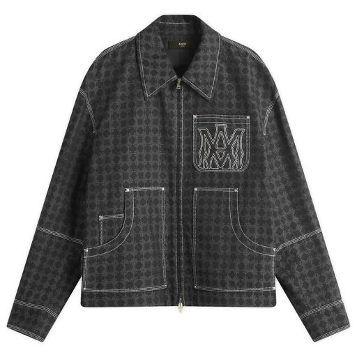 【送料無料】 アミリ メンズ ジャケット・ブルゾン アウター AMIRI MA Quad Work Jacket Black 【送料無料】 アミリ メンズ ジャケット・ブルゾン アウター AMIRI MA Quad Work Jacket Black