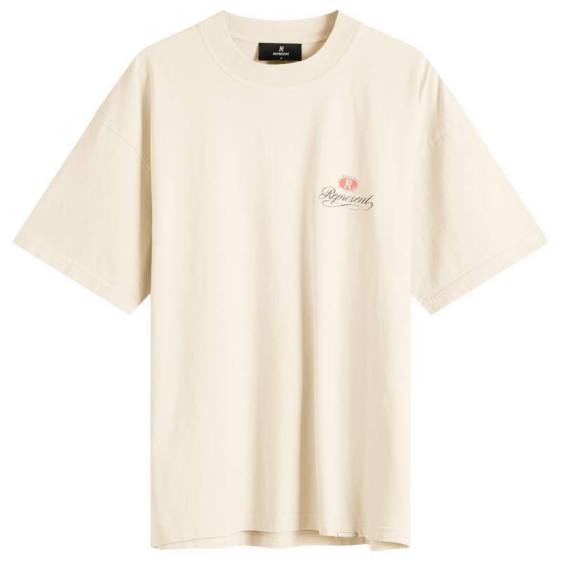 【送料無料】 リプレゼント メンズ Tシャツ トップス Represent Grand Vintage Hand Drawn T-Shirt Aged White