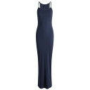 【送料無料】 スキムズ レディース タンクトップ トップス SKIMS Cotton Rib Long Tank Dress Navy