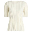 【送料無料】 プリーツ プリーズ イッセイ ミヤケ レディース Tシャツ トップス Pleats Please Issey Miyake Rib Knit T-...