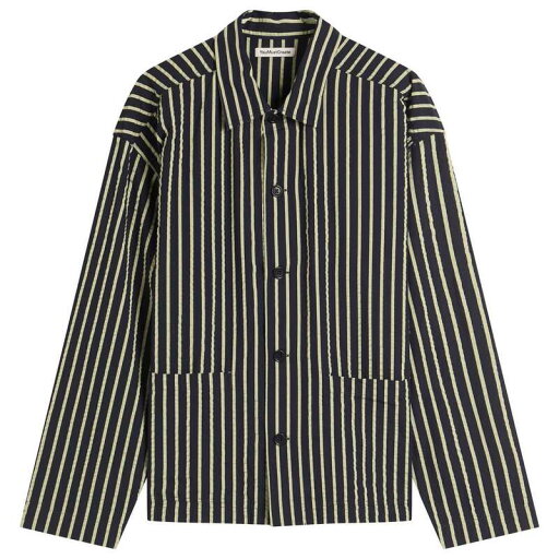 【送料無料】 ワイエムシー メンズ ジャケット・ブルゾン アウター YMC PJ Stripe Jacket Navy & Yellow 【送料無料】 ワイエムシー メンズ ジャケット・ブルゾン アウター YMC PJ Stripe Jacket Navy & Yellow