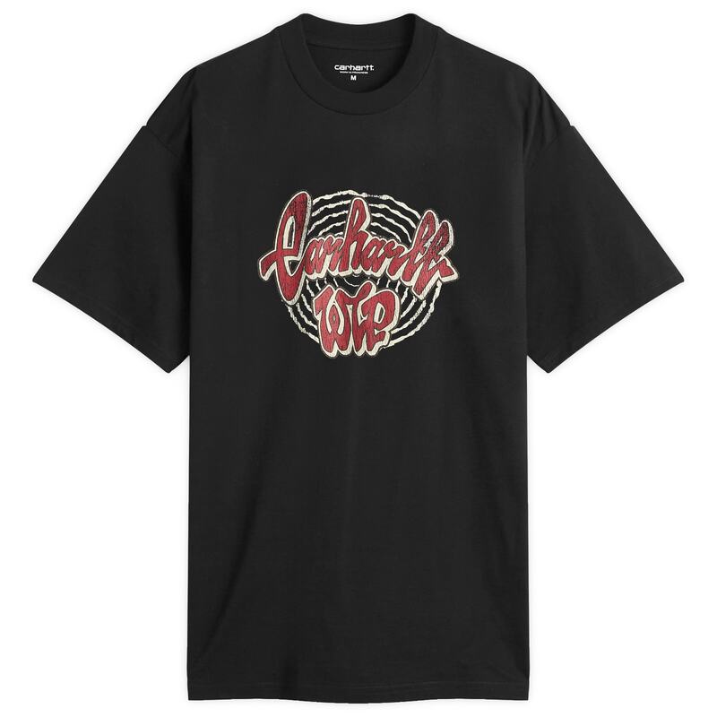 カーハート メンズ トップス Tシャツ Carhartt WIP Chedda T-Shirt Black ブラック