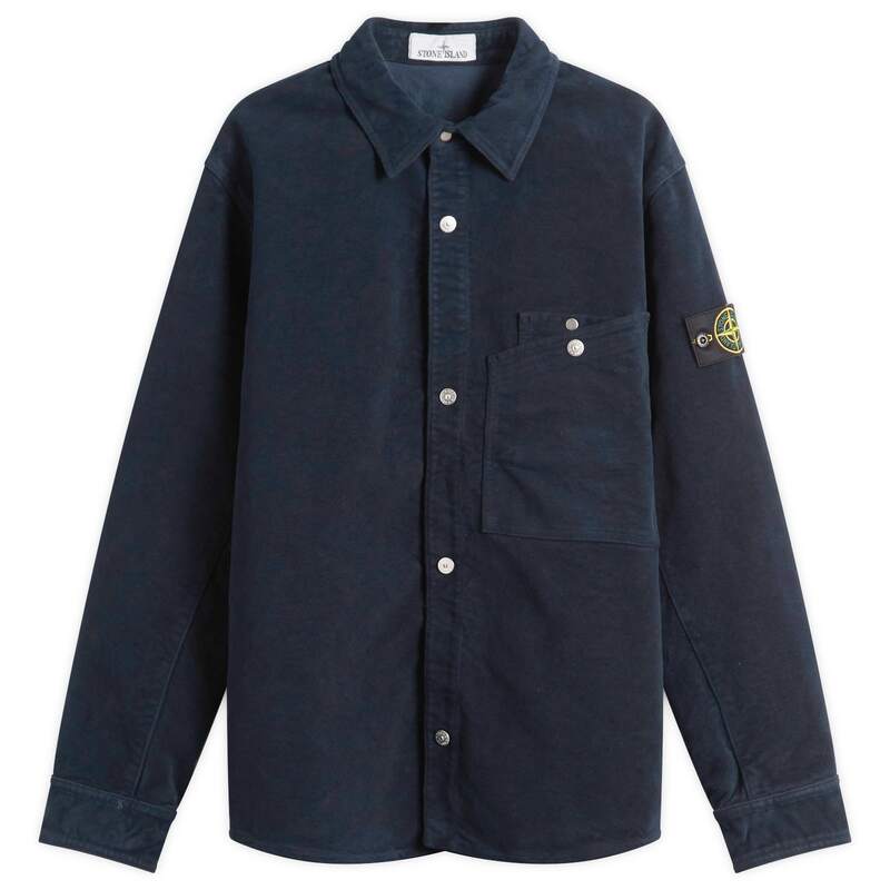 ストーンアイランド メンズ トップス シャツ コットン Stone Island Cotton Moleskin-TC Overshirt Nav..