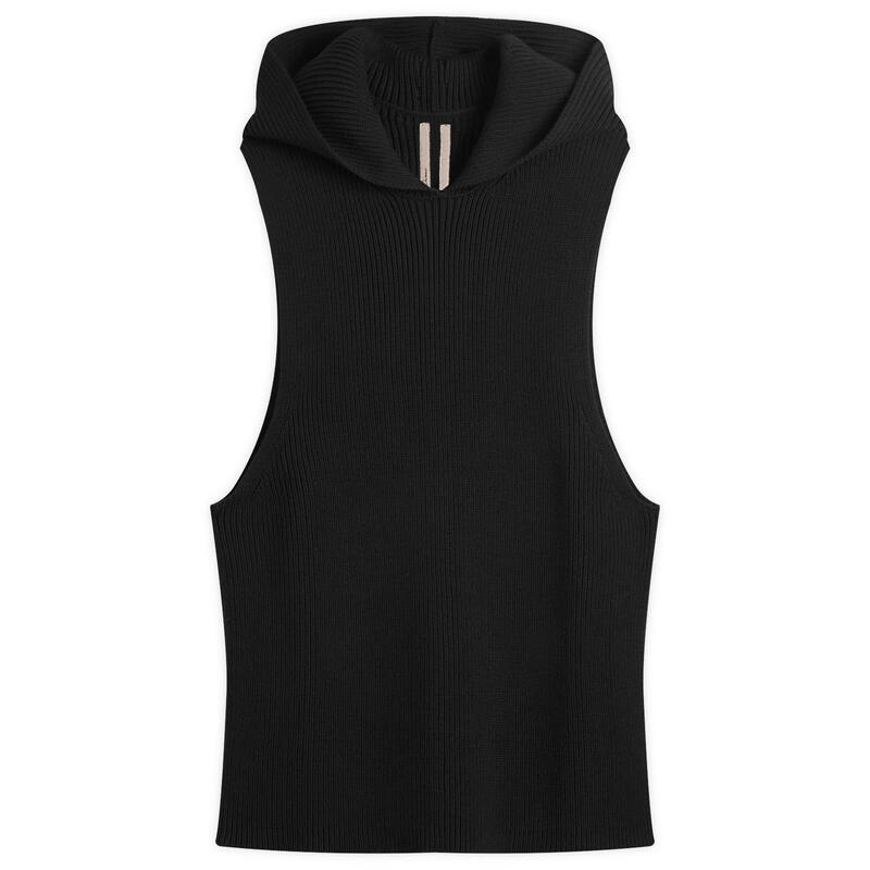 リックオウエンス メンズ トップス タンクトップ ウール Rick Owens Wool Hooded Tank Black ブラック