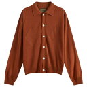 ユニフォームブリッジ メンズ アウター カーディガン Uniform Bridge Argyle Collar Cardigan Brick