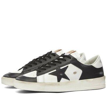 ゴールデン グース メンズ スニーカー シューズ Golden Goose Stardan Leather Sneaker White & Black