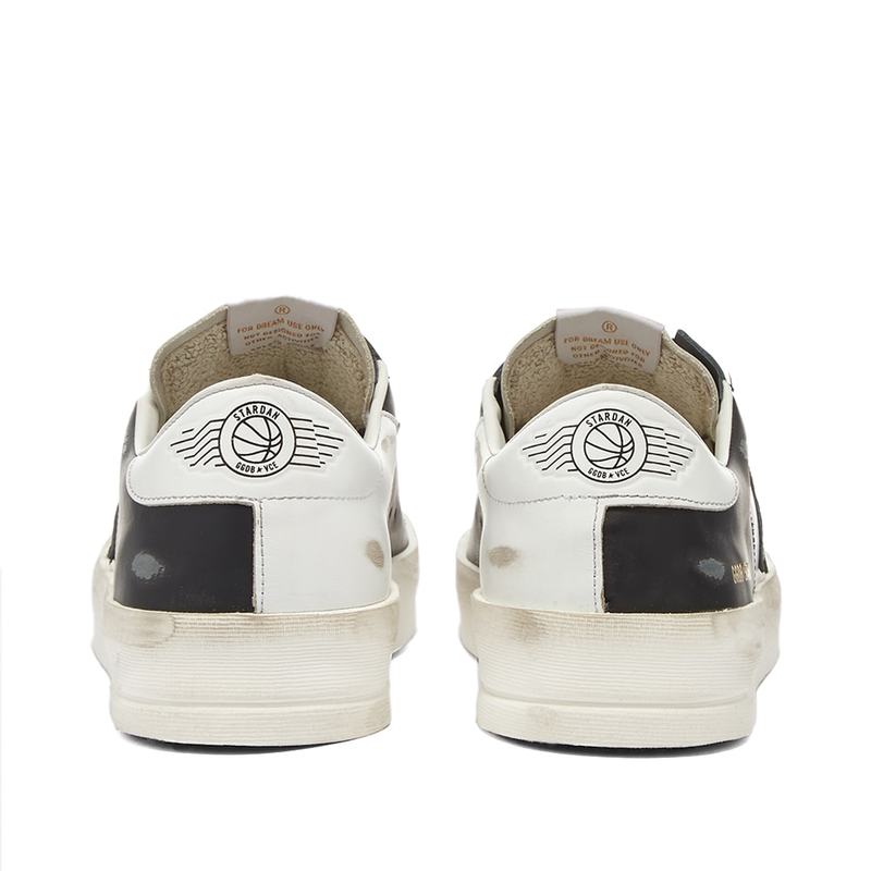 ゴールデン グース メンズ スニーカー シューズ Golden Goose Stardan Leather Sneaker White & Black