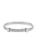 yz oVAK Y uXbgEoOEANbg ANZT[ Balenciaga Logo Bracelet Shiny Silver