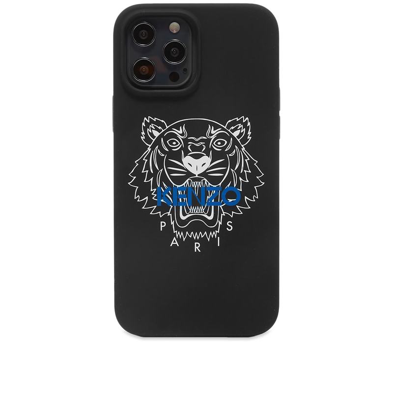 ケンゾー メンズ PC・モバイルギア アクセサリー Kenzo iPhone 13 Max Tiger Silicone Case Black