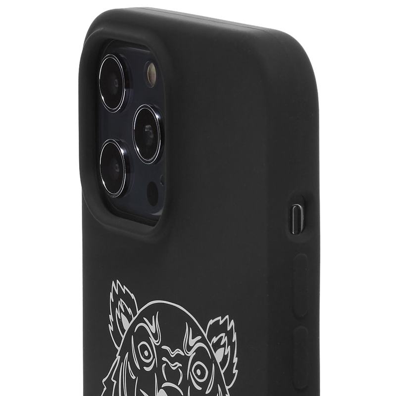 ケンゾー メンズ PC・モバイルギア アクセサリー Kenzo iPhone 13 Max Tiger Silicone Case Black