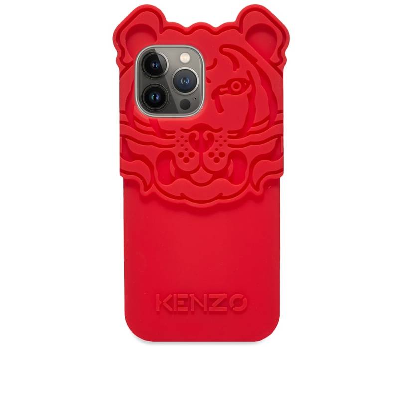 ケンゾー メンズ PC・モバイルギア アクセサリー Kenzo CNY iPhone 13 Max Tiger Head Case Medium Red